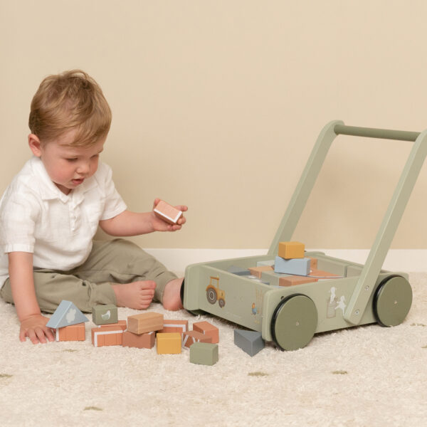 Baby Walker - Carrellino primi passi con costruzioni FSC Little Farm